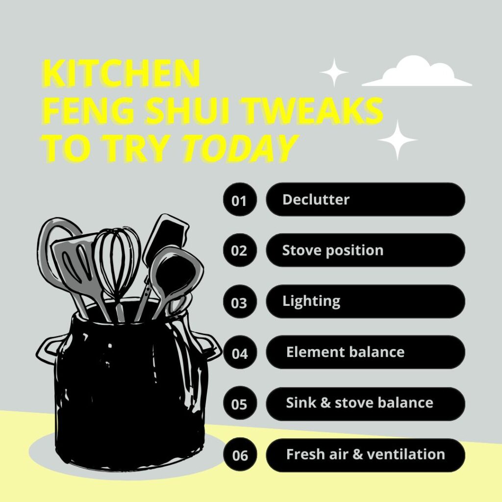 kitchen feng shui tips