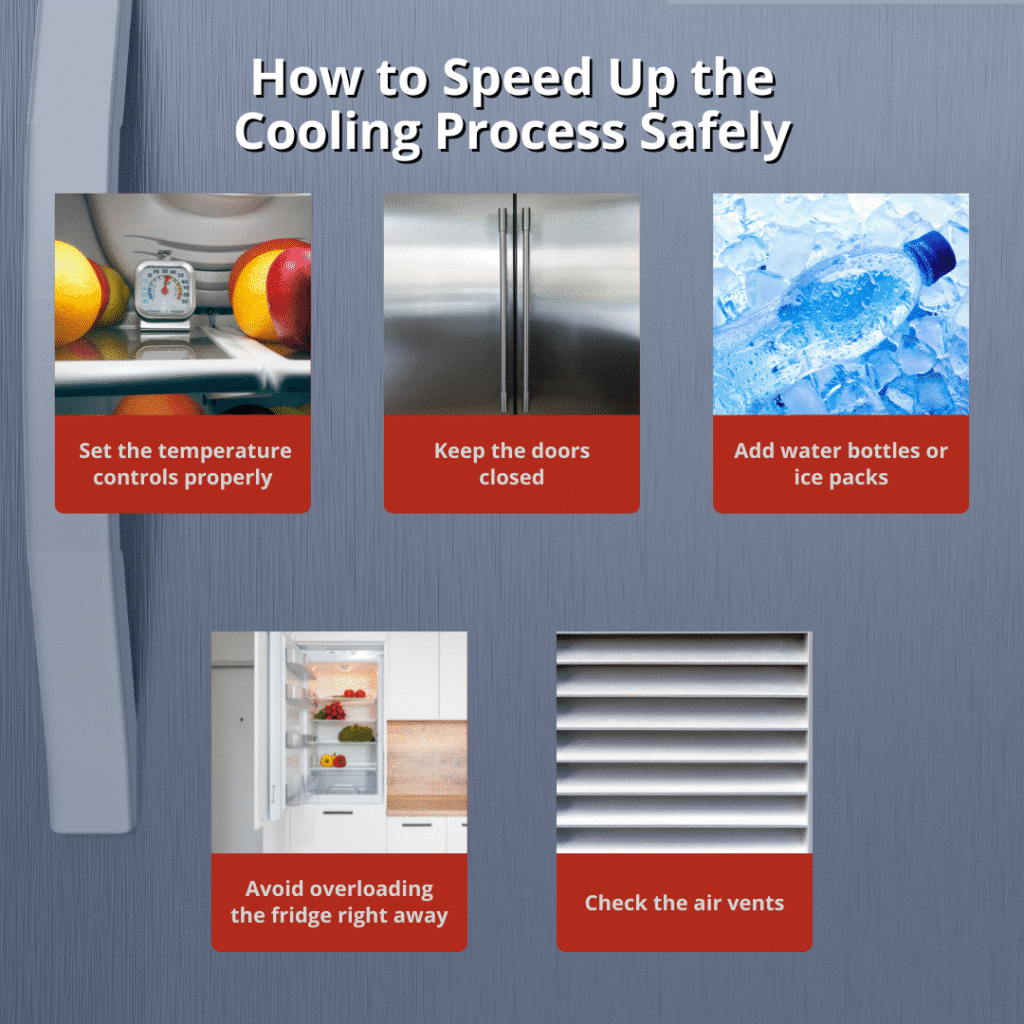 How long does it take a refrigerator to get cold and how to speed up the cooling process safely